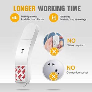 Sensor Licht LED wiederauf ladbar ohne Stecker LED Innen Bewegungs sensor Licht Nachtlicht für Küchen treppe Schlafzimmer Kleider schrank - Product Image 3