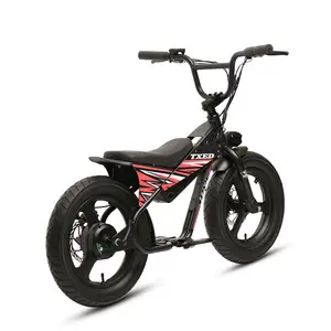 TXED Popular 36V 250W Motorcycle Style Electric Bicycle Single Speed Fat Tire Children's Electric Motorcycle Bicycles