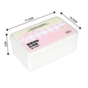 130 pièces tampon de <span class=keywords><strong>coton</strong></span> doux carré démaquillant pour les soins de la peau du visage utilisation humide et sèche <span class=keywords><strong>lavable</strong></span> et respectueux de la peau - Product Image 6