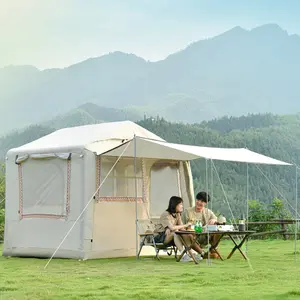 HISPEED Tenda Tente de camping étanche PU2000mm 4-6 personnes Tentes de luxe pour les centres de villégiature
