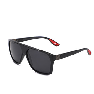 Gafas de sol rectangulares con montura completa polarizadas UV400 para hombre protección solar retro P1921 - Product Image 5