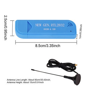 <span class=keywords><strong>DAB</strong></span> 25MHz a 1760MHz Receptor de <span class=keywords><strong>radio</strong></span> definido por software TCXO DE LA <span class=keywords><strong>RTL</strong></span>-<span class=keywords><strong>SDR</strong></span> RTL2832U + R860 Azul (0.5ppm nominal) - Product Image 5