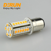 Ampoules LED T20 2W SMD2835 AV/DC10-30V Ba15d Ambre Jaune Citron Vert Bleu 3000K 6500K pour bateau, LED-MINI-BA15D