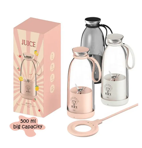 Espremedor de Cítricos Portátil Recarregável USB/Sem Fio de 500ml com 4 Lâminas para Casa, Atividades ao Ar Livre, Viagens e Smoothies - Product Image 1