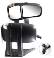 Nouveau rétroviseur de remorquage XMAXVISION XM-IV2403R-06 noir, chauffant, avec clignotant intégré, convexe, en ABS et verre, côté droit, pour remplacement sur Nissan X-Trail (2006-2011)