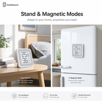 Termómetro e Higrómetro ZenMeasure, Monitor de Temperatura, Humedad y Presión de Aire para Cuarto de Bebé, Modelo MHO-C202, 1 Año de Garantía