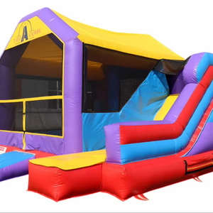 Casa <span class=keywords><strong>de</strong></span> Brinco con Diseño <span class=keywords><strong>de</strong></span> Cancha <span class=keywords><strong>de</strong></span> Baloncesto y Aro <span class=keywords><strong>para</strong></span> <span class=keywords><strong>Adolescentes</strong></span> - Product Image 1