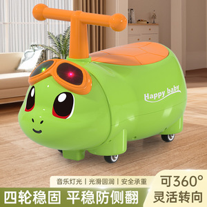 Nuevo Vehículo Deslizante "Fortune-Bound Little Turtle Peanut Car" - Apto para niños de 1 a 5 años. Ruedas giratorias silenciosas para evitar deslizamientos excesivos - Product Image 3