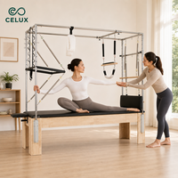 Appareil combiné Cadillac Reformer en bois de chêne certifié CE, équipement professionnel de studio, lit de Pilates Cadillac, direct usine