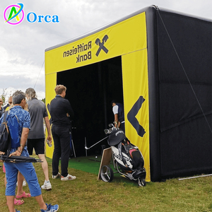 Tente de simulation de golf gonflable la plus populaire pour événements extérieurs, avec écran, en PVC 0,6 mm, <span class=keywords><strong>prix</strong></span> usine, vente chaude - Product Image 2