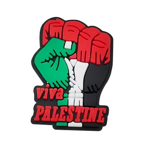Nuevo Modelo: Decoraciones de PVC para Zuecos con Símbolo de Bandera de Palestina Libre, Accesorios para Pantuflas, Adornos para Zapatos de la Libertad Palestina - Product Image 2