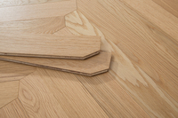 Plancher d'ingénieur de haute qualité, entretien facile, bois dur d'acajou blanc utilisé à l'intérieur, bois pour salon
