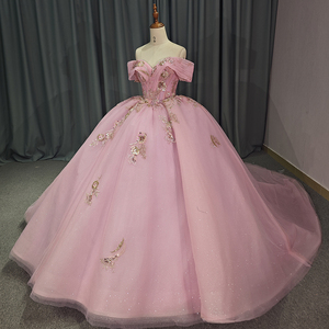 ชุดเดรสปาร์ตี้ quinceanera ลูกไม้ลายดอกไม้เอ็มไพร์หรูหรา1202 jancember - Product Image 1