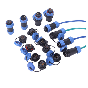 Konektor Tahan Air Panas SP16 SD16 IP68 Kabel Konektor Steker & Soket Jantan Dan Betina 2 3 4 5 6 7 9 Pin - Product Image 2