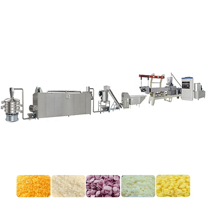 Food Grade SS Puffing Bread Crumb Production Line Machine 100kg/H