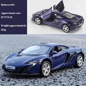 Die Casting 1:36 aleación coche modelo simulación coche juguete Pullback Metal colección coche modelo Dodge Aston Martin McLaren