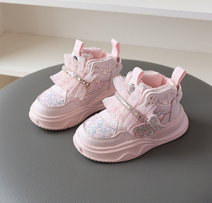 รองเท้าลำลองสำหรับเด็กผู้หญิงรุ่นใหม่ สปริงแอนด์ออทัมน์ ดีไซน์เจ้าหญิง พร้อมโบว์น่ารัก สวมใส่สบาย - Product Image 5