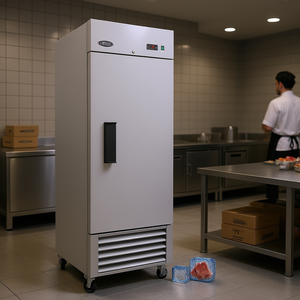 Congelador Vertical Comercial Orikoool de 27 Pulgadas, 23 Pies Cúbicos, Puerta Única, Almacenamiento en Frío, Acero Inoxidable, Aprobado por ETL - Product Image 2