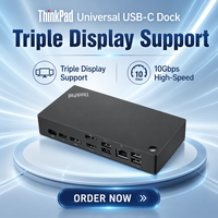Station d'accueil USB-C universelle Lenovo ThinkPad 40AY0090 avec adaptateur secteur 90W