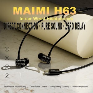 Écouteurs intra-auriculaires filaires Maimi 120CM OEM USB-C pour le gaming et la musique, <span class=keywords><strong>avec</strong></span> micro et contrôle du volume - Product Image 2