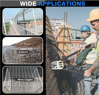 Pince à anneaux de serrage industrielle robuste C50, sertisseuse manuelle pour gabions, agrafeuse à anneaux en C pour cages