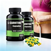 Cápsulas de L-Carnitina Halal OEM ODM, 60 Cápsulas de 500 mg, Suplementos Dietéticos, Quemador de Grasa, Producto Adelgazante, L-Carnitina