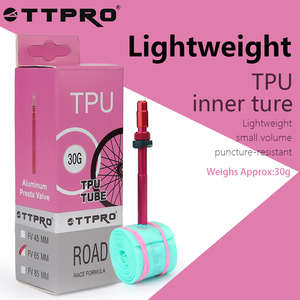 TTPRO超軽量道路自転車インナーチューブ700C TPUインナーチューブ45/65/85mmアンチパンク耐久サイクリング機器プレスタバルブ - Product Image 2