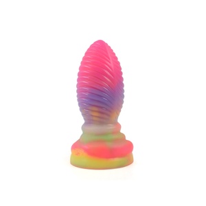 2022 YOCY Butt Plug XXL Anal Sex Toys Soft Penis With Suction Cup Strapon <b>Dildo</b> Liquid Luminous Silicone <b>Dildos</b> for Man Woman - Product Image 1