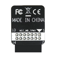 Module de plateforme sécurisée (TPM) 2.0 Bl-tpm-m-lpc2 14-1pin Slb9665 avec interface LPC MSI pour les tests de mise à niveau Windows 11
