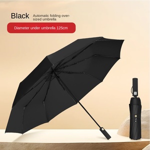 Three-fold 27-inch Large Umbrella Cover Increase Sunshade Black <b>Sunscreen</b> Folding Men's Manufacturers Spot Printing - Product Image 6