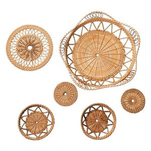 Décorations murales rondes tissées Boho décoration miroir macramé pour salle à manger décor rustique <span class=keywords><strong>cuisine</strong></span> maison à la mode Article - Product Image 4
