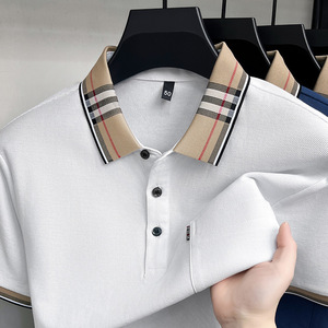 Camiseta Polo <span class=keywords><strong>de</strong></span> Manga Corta <span class=keywords><strong>de</strong></span> Alta Calidad al por Mayor, Camiseta Polo <span class=keywords><strong>de</strong></span> Algodón para Hombre con Logotipo Bordado <span class=keywords><strong>de</strong></span> <span class=keywords><strong>Marca</strong></span> para Verano y Otoño - Product Image 5
