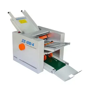 Máquina plegadora de letras de sobres para doblar papel, automática, de 310x700mm, 1/4/4/4/mm