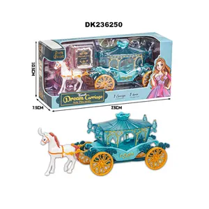 Kids Princess Horse Pumpkin Coach Model Horse And Carriage Toy Juguetes Para Nina