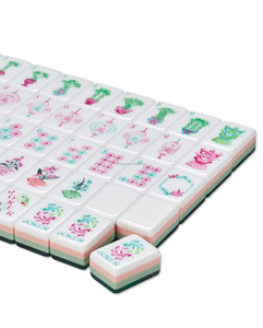 Tuiles de Mahjong en Acrylique Vert de Luxe Personnalisées, Style Américain, Durables et Résistantes à l'Eau, Cadeau Idéal pour Singapour, le Japon et la Malaisie - Product Image 5