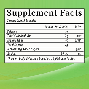 อาหารเสริม OEM/ODM ไฟเบอร์กัมมี่แบบไม่มีน้ำตาล พรีไบโอติก เอนไซม์ย่อยอาหารหลายชนิด บำรุงสุขภาพลำไส้ เพิ่มพลังงาน เสริมภูมิคุ้มกัน - Product Image 2