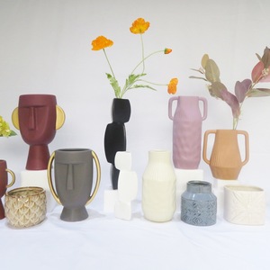 Florero decorativo minimalista de cerámica, productos en 2020, top 50, arreglo creativo <span class=keywords><strong>Vas</strong></span> - Product Image 5