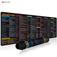 Tapis de souris en Java pour la programmation Python, touches de raccourci, extra large, résistant aux taches, antidérapant, transfert thermique, épaisseur 2-4 mm