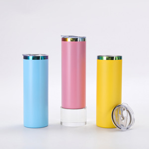 Customizable 20oz Insulated Tumbler with Electroplated Finish and Powder Coated Exterior for <b>Hot</b> and Cold <b>Drinks</b> 304 Stainless S - Product Image 2
