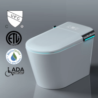 Nouvelle arrivée - Toilette intelligente monobloc à poser au sol, commande vocale via application téléphonique, entièrement automatique, toilette intelligente