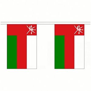 Hot Selling New Oman Omani 5.5*8.2 Inch Bunting String Pennant Flag <b>Banner</b> Outdoor for All Weather - Product Image 4