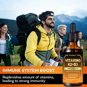 Rosebest Integratore Liquido di Vitamina D3 K2 10000 UI MK7 con Olio di Cocco, Formula Personalizzata a Rapido Assorbimento - Product Image 3