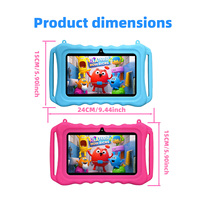Tablet Infantil de 7 Pulgadas con Android 12, Pantalla IPS de 1024x600, 2GB de RAM, 32GB de ROM, WiFi, Juguete Educativo, Regalo para Niños, Cumpleaños, Navidad, OEM, ODM