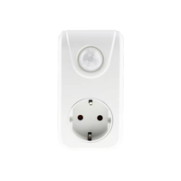 Adaptateur de prise électrique intelligent à détecteur de mouvement infrarouge PIR avec NFC, portée >8M et 100 détection, 16A