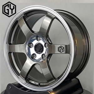 Jantes en alliage de style JDM à 6 branches, concaves profondes, de 17, 18 et <span class=keywords><strong>19</strong></span> pouces, pour Honda Civic, Nissan, Toyota - Product Image 5