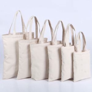 Sac fourre-tout réutilisable en toile de coton de 12 oz avec poche intérieure, sac de courses uni avec motif de lettres - Product Image 2