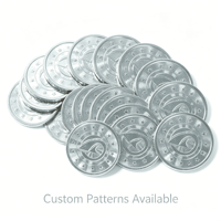 Pièce de monnaie jeton d'arcade en métal personnalisée, en acier inoxydable durable, vierge et gravable, pour machine de jeu, FEC et centre commercial