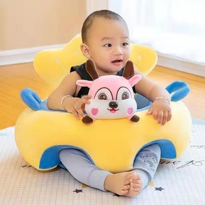 Canapé pour enfants en forme de vache, de cochon, de dessin animé, animal en peluche, siège de soutien pour bébé, dinosaure, licorne, peluche douce, canapé pour bébé, siège de canapé sécurisé pour bébé - Product Image 3
