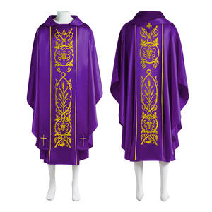 Casulla Vintage para Sacerdote, Túnica Bordada, Vestimenta, Capa, Sotana para Mujer, Halloween, Pastor, Celebrante, Monje, Oración - Product Image 3