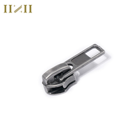 Extracteur de fermeture éclair en nylon avec logo de marque en relief en alliage de zinc